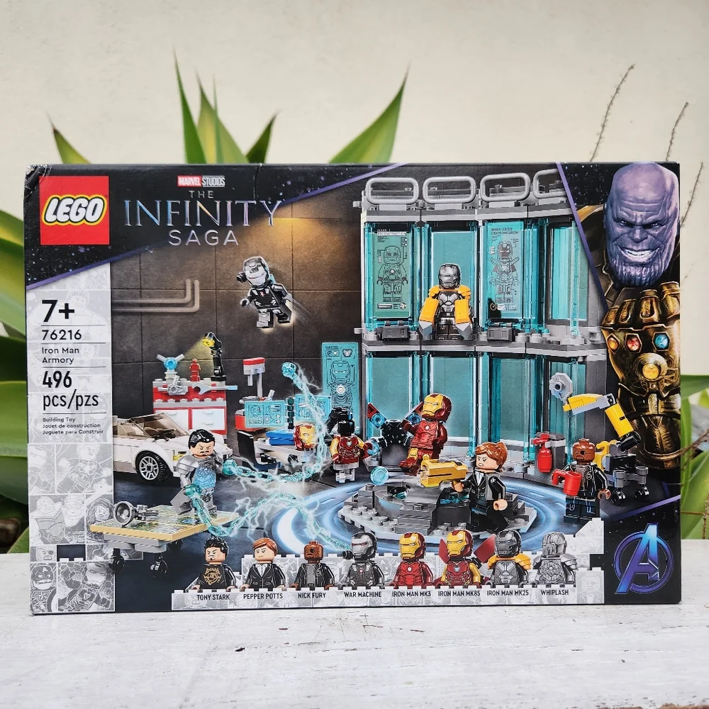 NEW LEGO Marvel Iron Man Armory Toy Building Set 76216 Avengers Lego Set with MK - Picture 7 of 14
